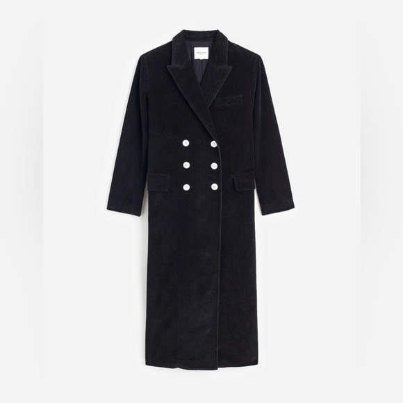 Madewell Alexa Chung for Madewell Oversized Long Coat in Corduroy NT086 - Picture 5 of 7